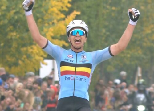 Florian Vermeersch wint WK gravel, sensationele ‘clubrenner’ Biesterbos pakt zilver